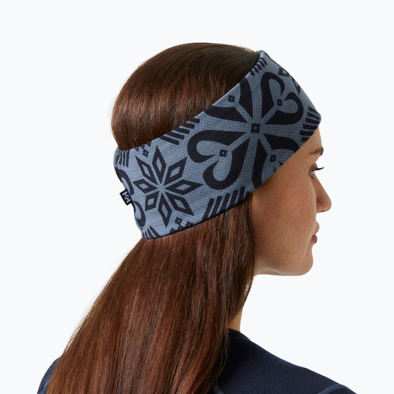 Stirnband Helly Hansen Lifa Merino Navy Nordic Rose Aop 3