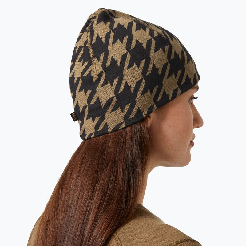 Helly Hansen Lifa Merino Wintermütze sepia houndstooth aop 3
