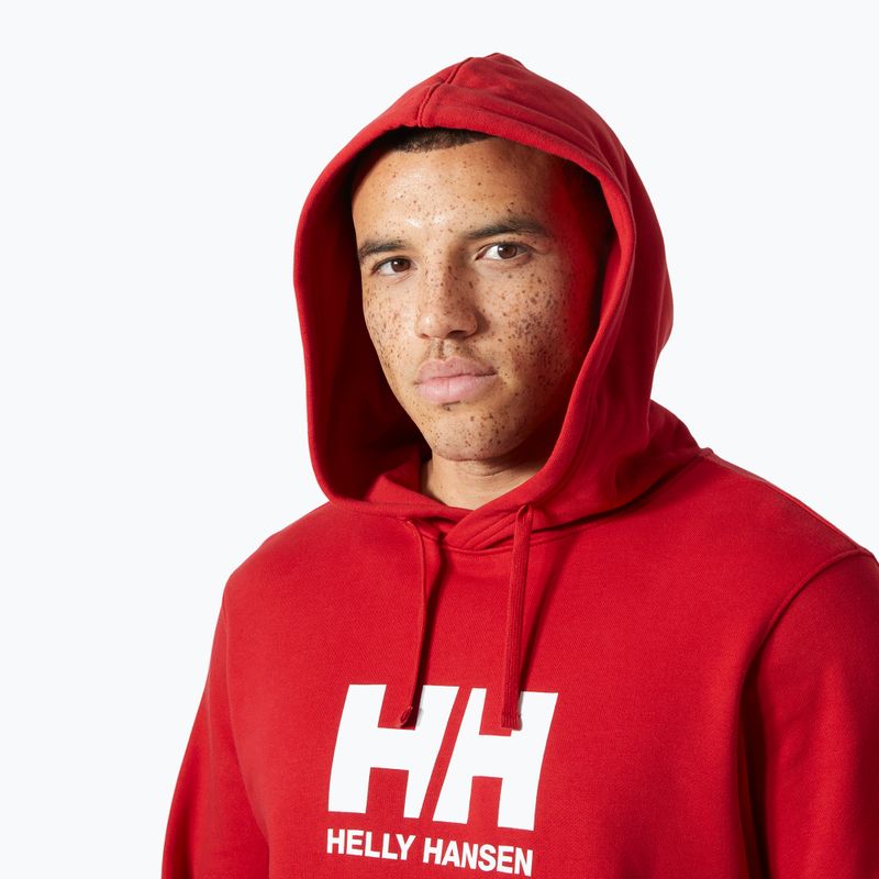 Herrenpullover Helly Hansen HH Logo Hoodie red 3