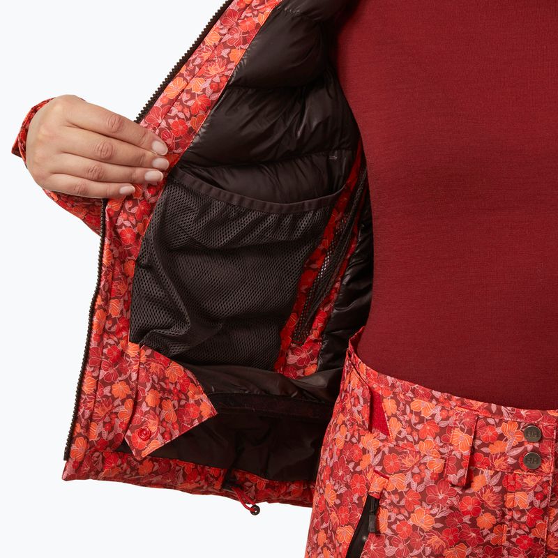 Damen-Skijacke Helly Hansen Valdisere 3.0 red floral aop 8
