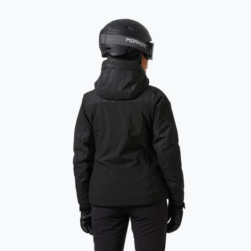 Damen-Skijacke Helly Hansen Valdisere 3.0 black embossed stripes 2