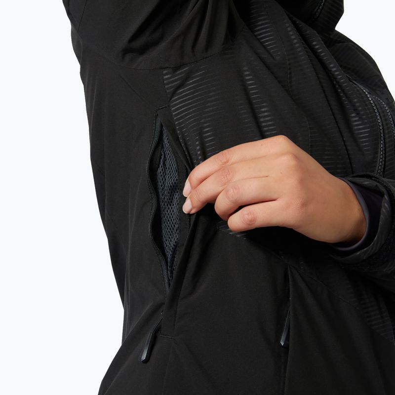Damen-Skijacke Helly Hansen Valdisere 3.0 black embossed stripes 4