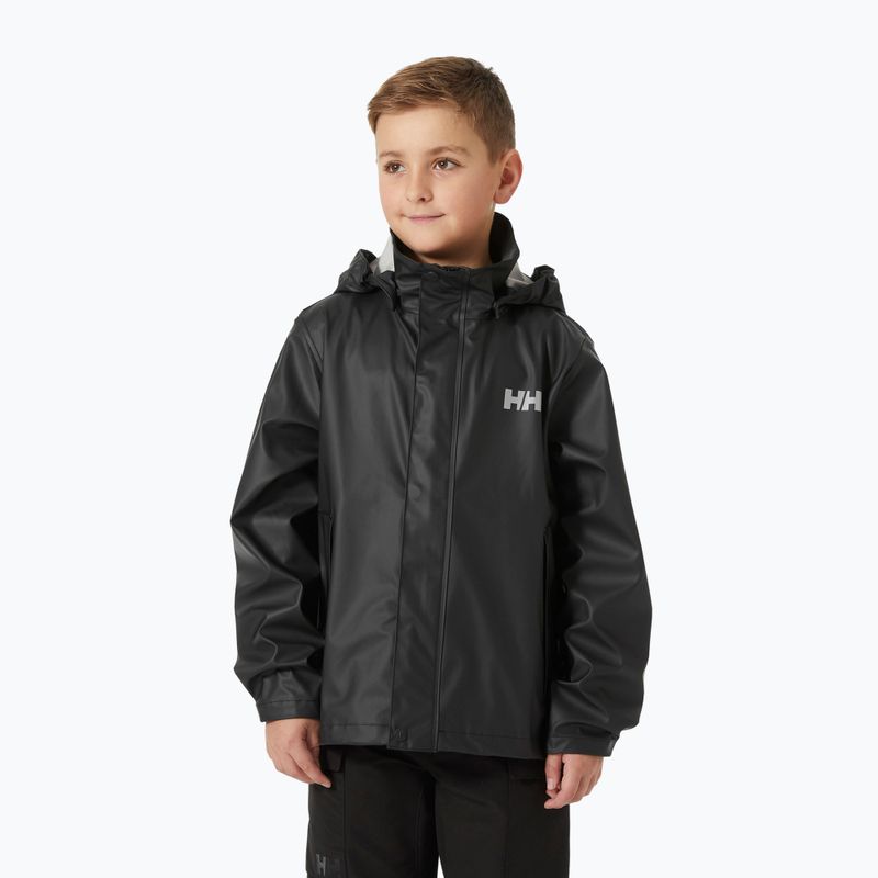 Kinder Segeljacke Helly Hansen Moss black