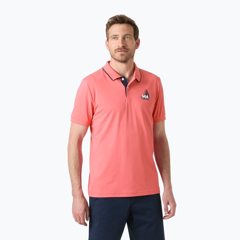 Poloshirt Herren Helly Hansen Hp Figari Polo sunset pink 3