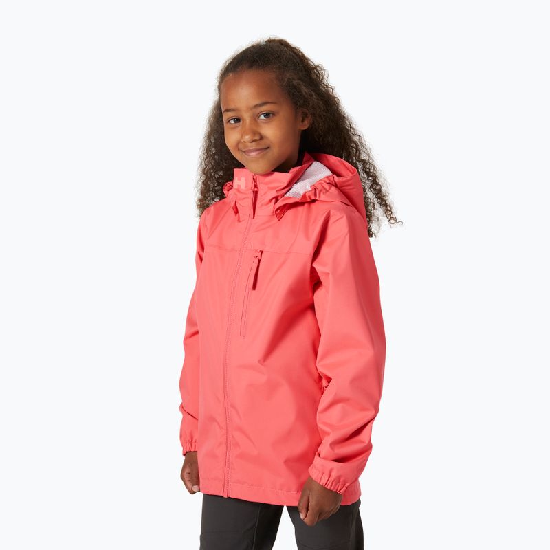 Kinder-Segeljacke Helly Hansen Crew Hooded Jr 41813 sunset pink 3
