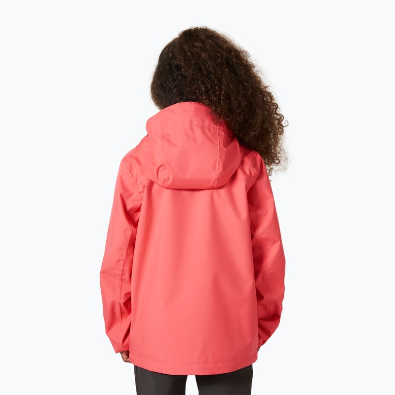 Segeljacke Kinder Helly Hansen Crew Hooded Jr 41813 sunset pink 4