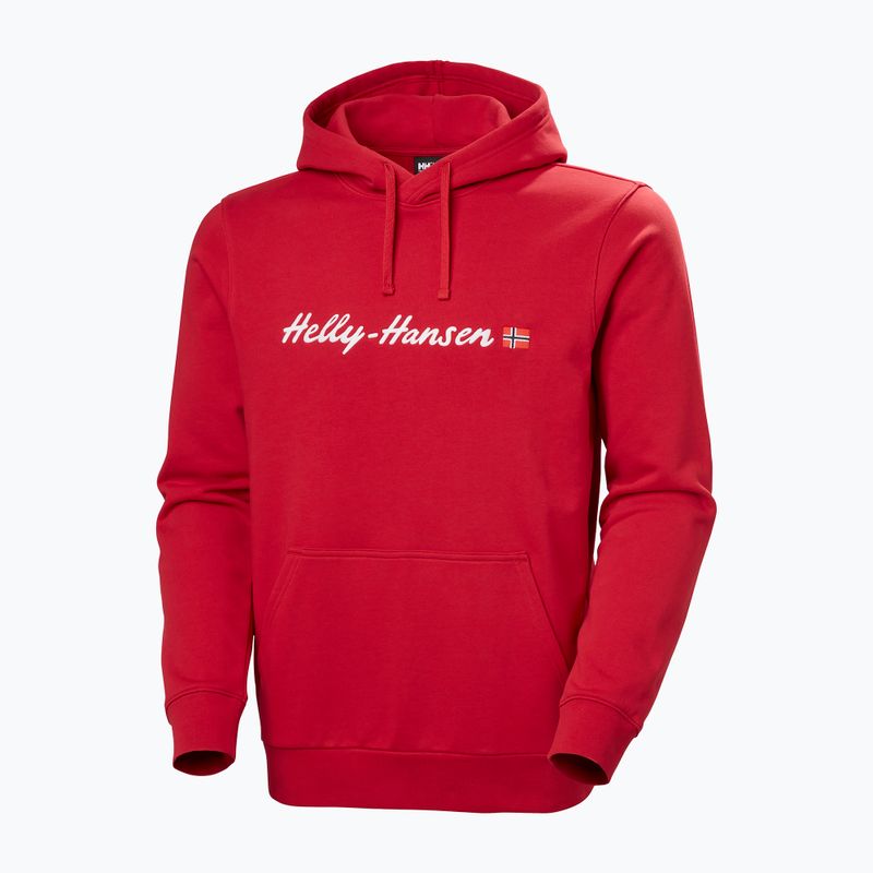 Herren Sweatshirt Helly Hansen Core Graphic Hoodie red 5