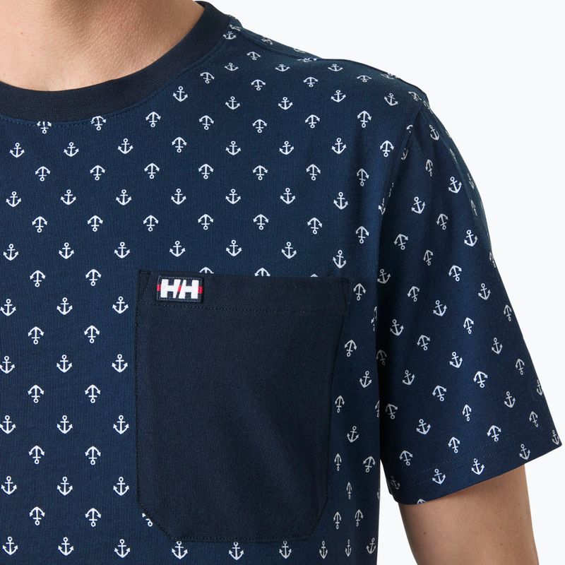 Herren T-Shirt Helly Hansen Hudson navy aop 3