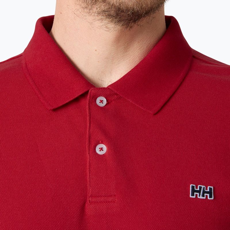 Herren T-Shirt Helly Hansen Hudson Polo red 3