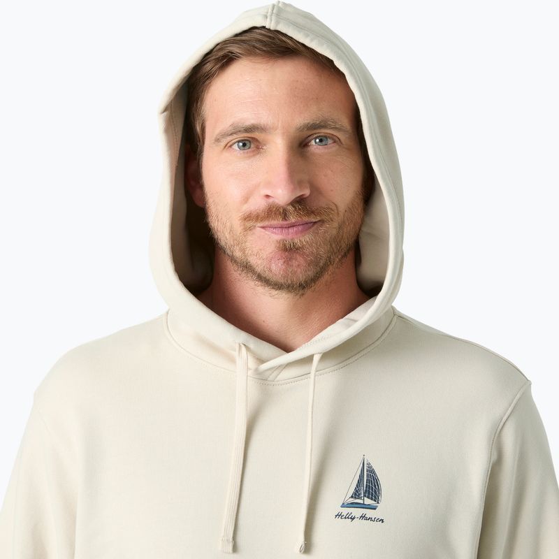 Herren Sweatshirt Helly Hansen Shoreline Hoodie cream 3