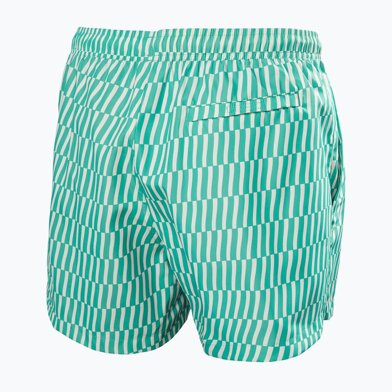 Segelshorts Herren Helly Hansen Newport Trunk 4.5" dark mint offset stripe ao 2