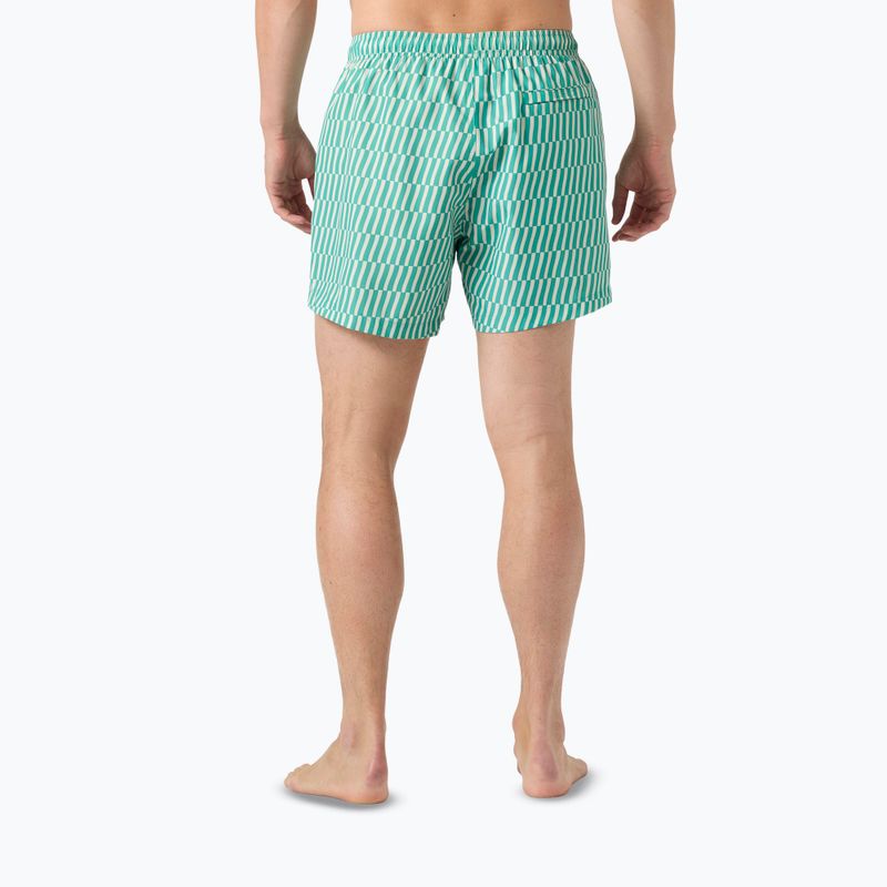 Segelshorts Herren Helly Hansen Newport Trunk 4.5" dark mint offset stripe ao 4