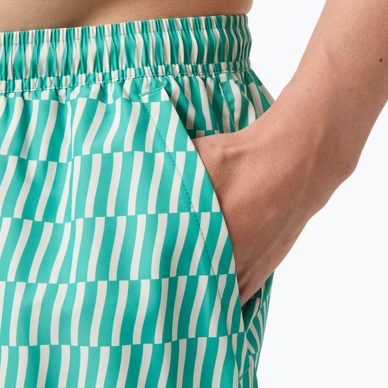 Segelshorts Herren Helly Hansen Newport Trunk 4.5" dark mint offset stripe ao 5