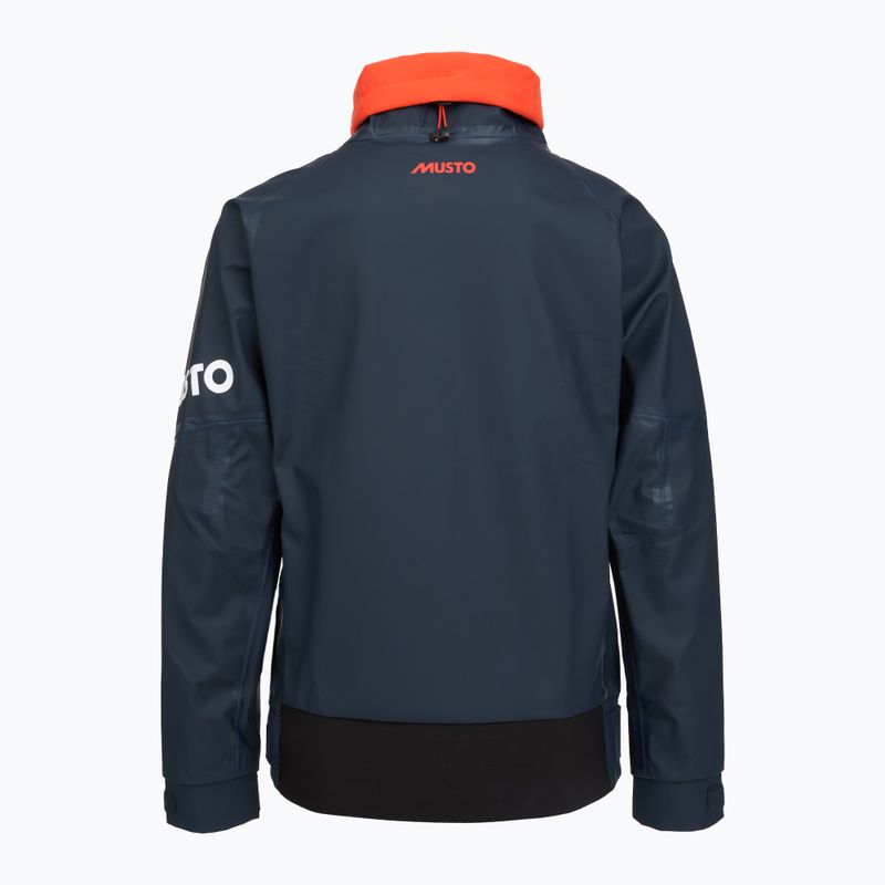 Segel-Sweatshirt Musto Championship Aqua Top 2.0 navy/cherry tomato 2