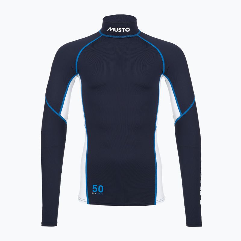 Herren-Bade-Longsleeve Musto Championship Rash Guard navy/white