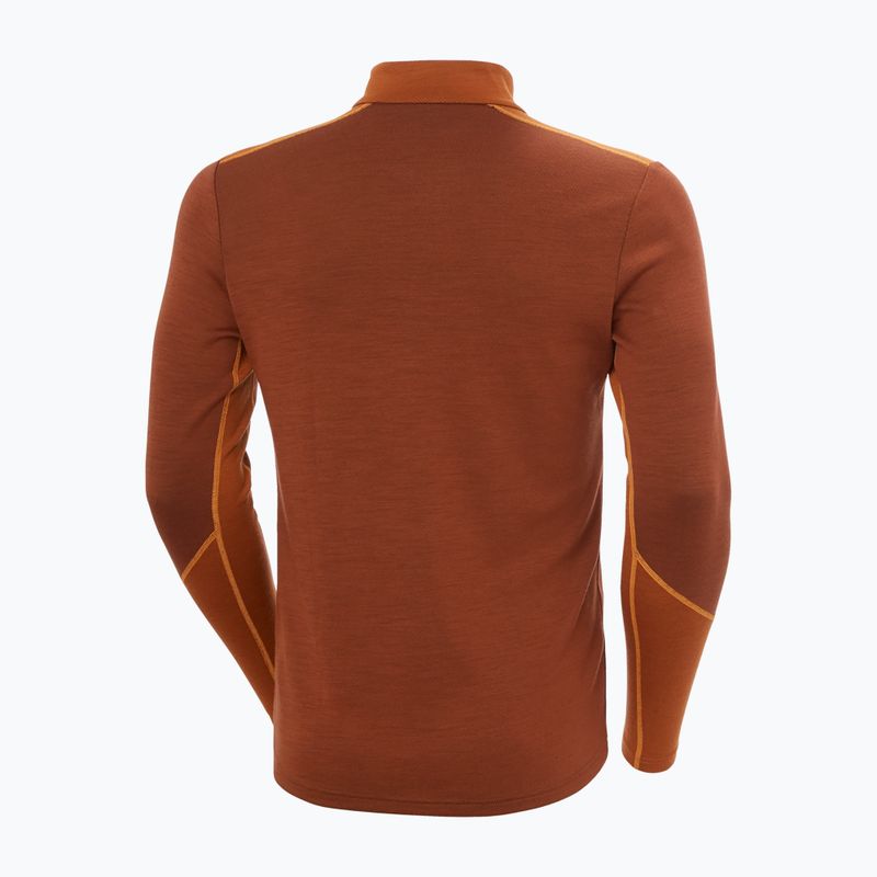 Herren Funktionsshirt langärmlig Helly Hansen Lifa Merino Midweight 1/2 Zip iron oxide 2