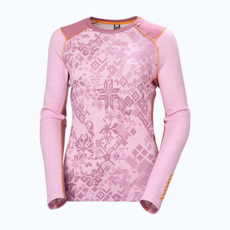 Damen-Funktionssweatshirt Helly Hansen Lifa Merino Midweight Gra cherry blossom new nordic 5
