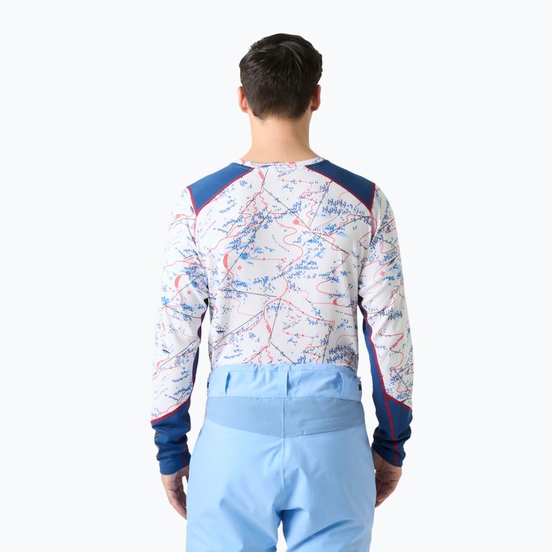 Herren Funktionsshirt langärmlig Helly Hansen Lifa Active white slope map aop 2