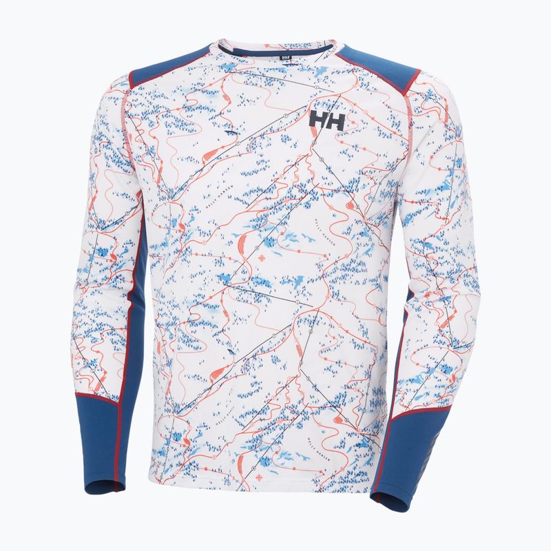 Herren Funktionsshirt langärmlig Helly Hansen Lifa Active white slope map aop 5
