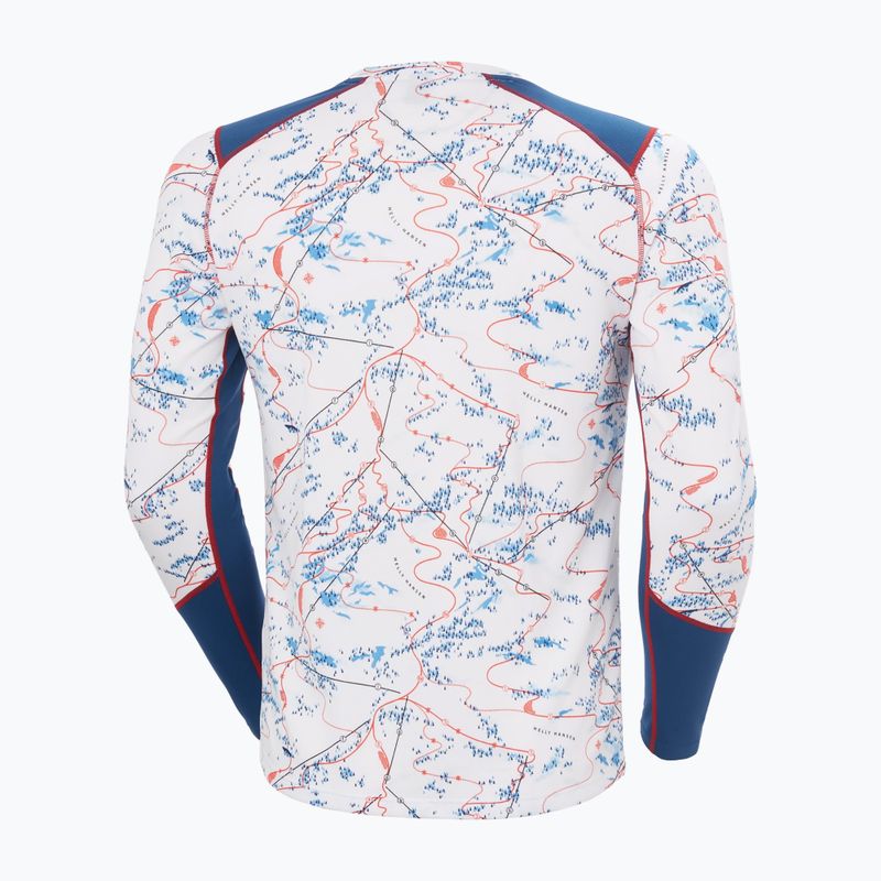 Herren Funktionsshirt langärmlig Helly Hansen Lifa Active white slope map aop 6