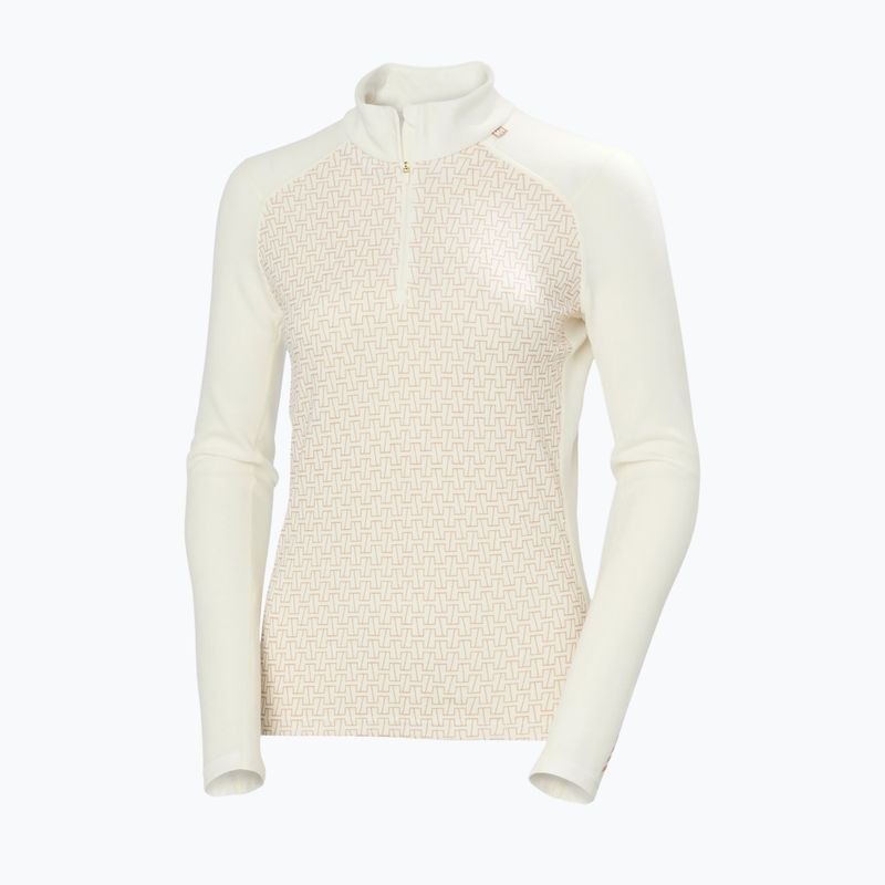 Damen Thermo-Sweatshirt Helly Hansen Lifa Merino Midweight Grau 1/2 Reißverschluss snow monogram aop 5