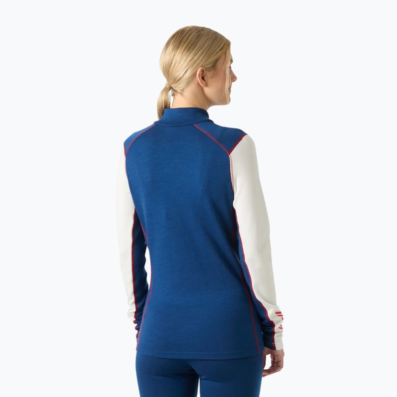 Damen-Funktionssweatshirt Helly Hansen Lifa Merino Midweight Gra 1/2 Zip bright blue new nordic aop 2