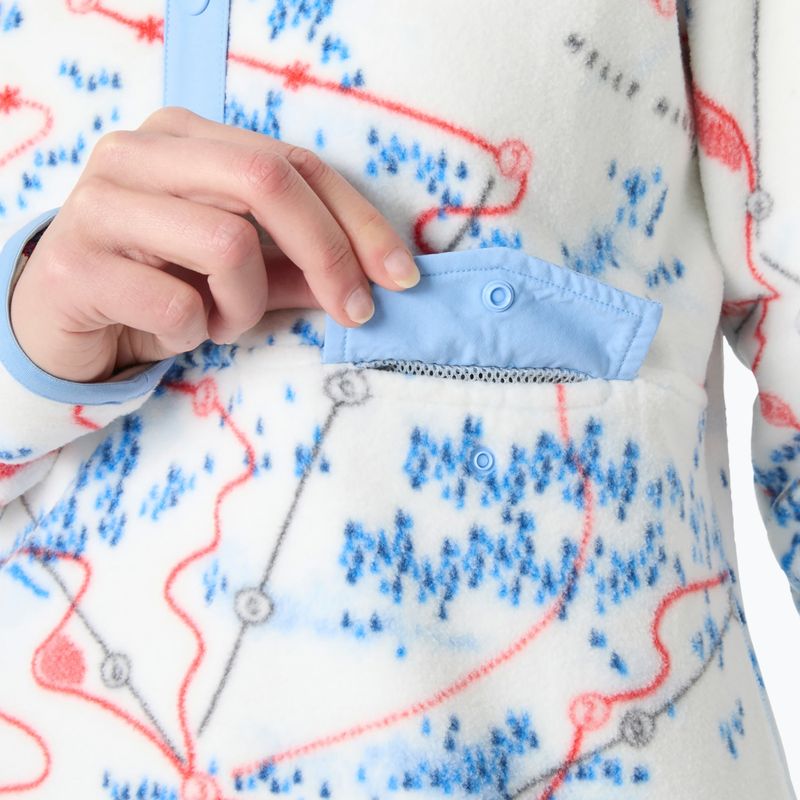Fleecejacke für Damen Helly Hansen Maridalen Printed Fleece white slope map aop 3