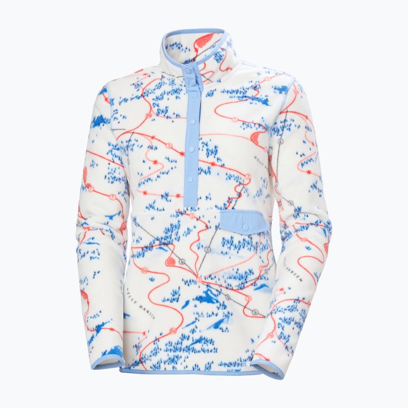 Fleecejacke für Damen Helly Hansen Maridalen Printed Fleece white slope map aop 4
