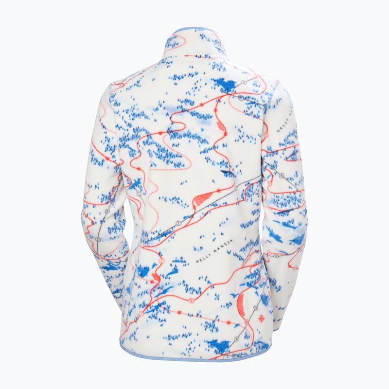 Fleecejacke für Damen Helly Hansen Maridalen Printed Fleece white slope map aop 5
