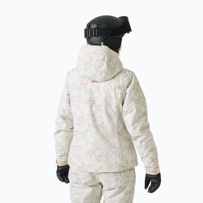 Damen-Skijacke Helly Hansen Valdisere 3.0 cream new nordic aop 2