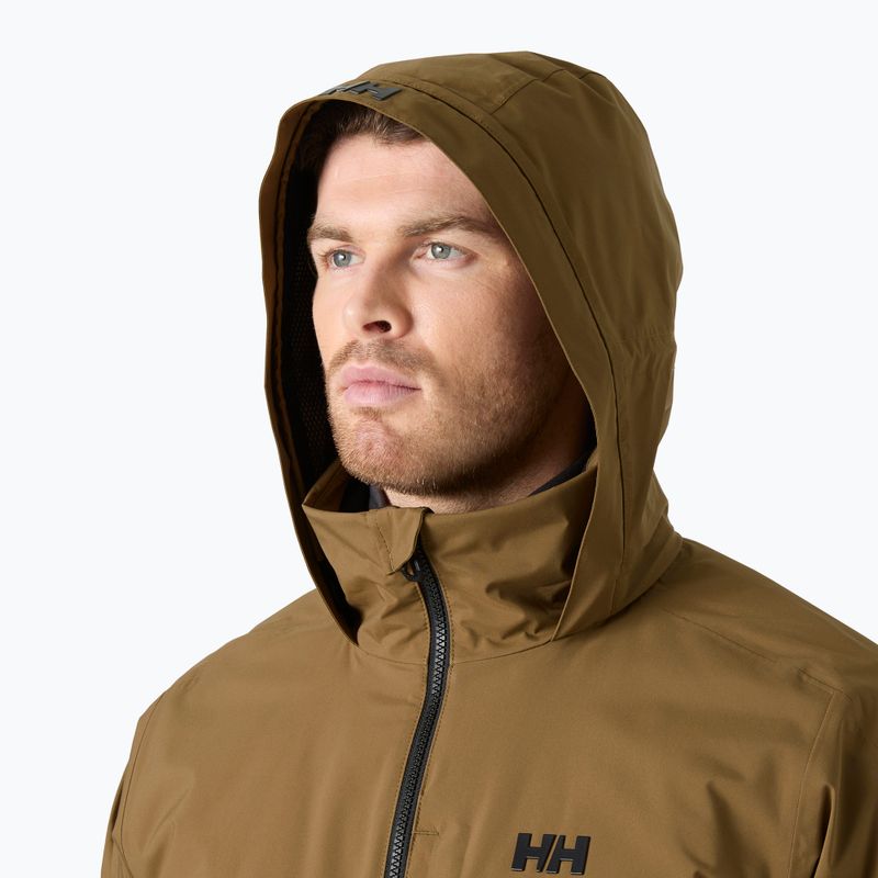 Herren-Segeljacke Helly Hansen HP Racing Lifaloft Hood sepia 3
