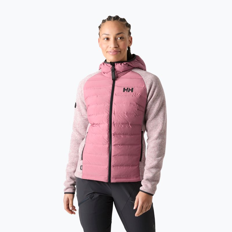 Damen-Hybridjacke Helly Hansen Skagen Hybrid Knit Insulator wildberry