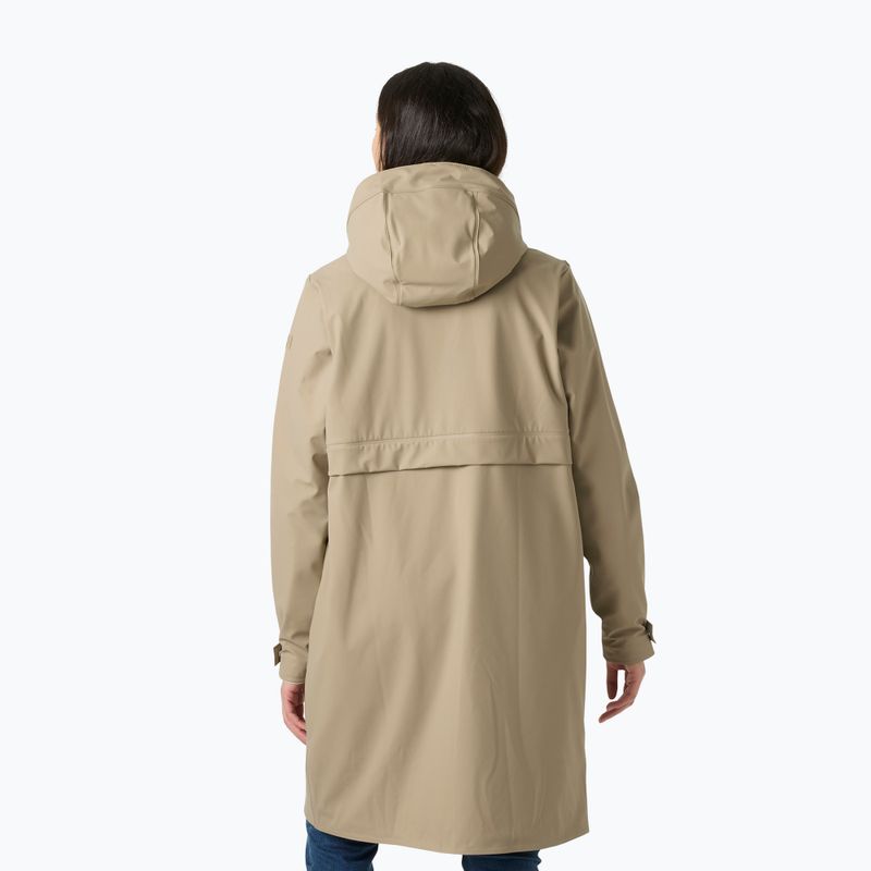 Damen Regenmantel Helly Hansen Moss Ins Pu Coat pebble 2