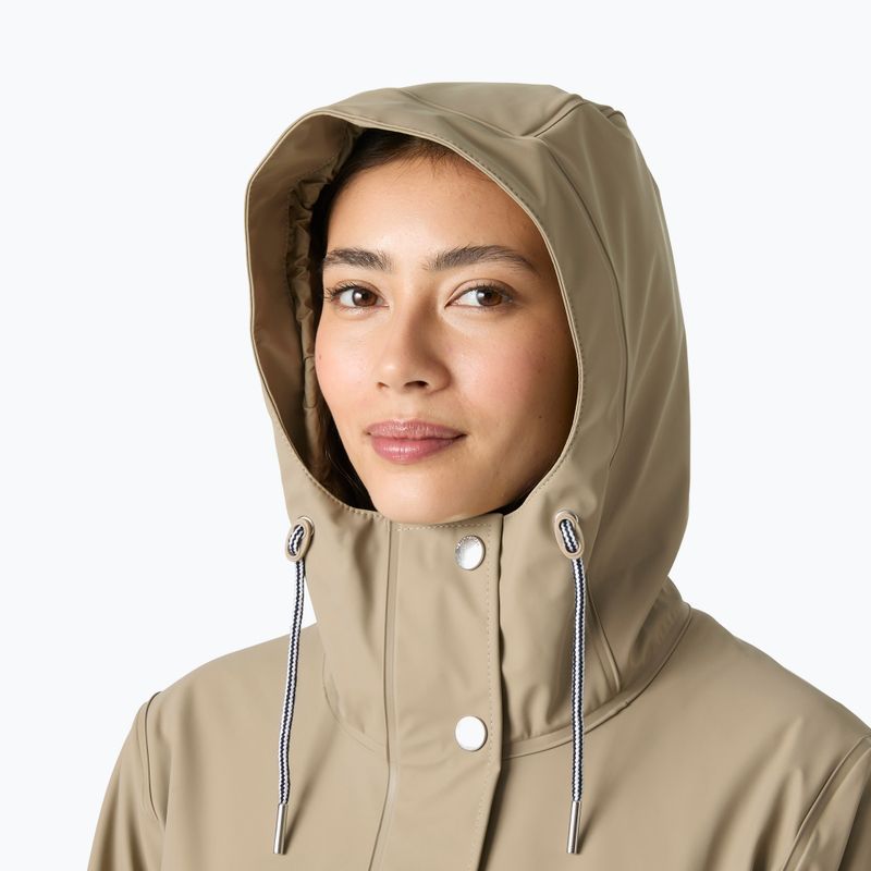 Damen Regenmantel Helly Hansen Moss Ins Pu Coat pebble 3