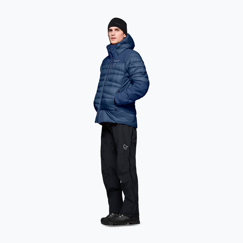 Herren-Daunenjacke NORRONA Falketind Down 750 Zip Hood indigo night 4