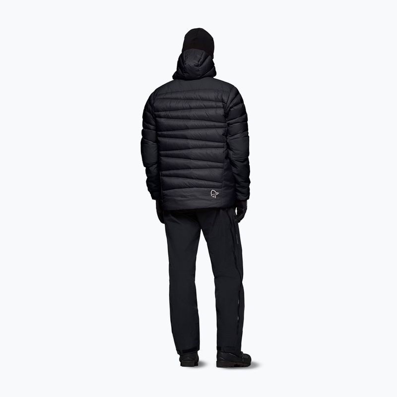 Herren-Daunenjacke NORRONA Falketind Down 750 Zip Hood caviar black 3