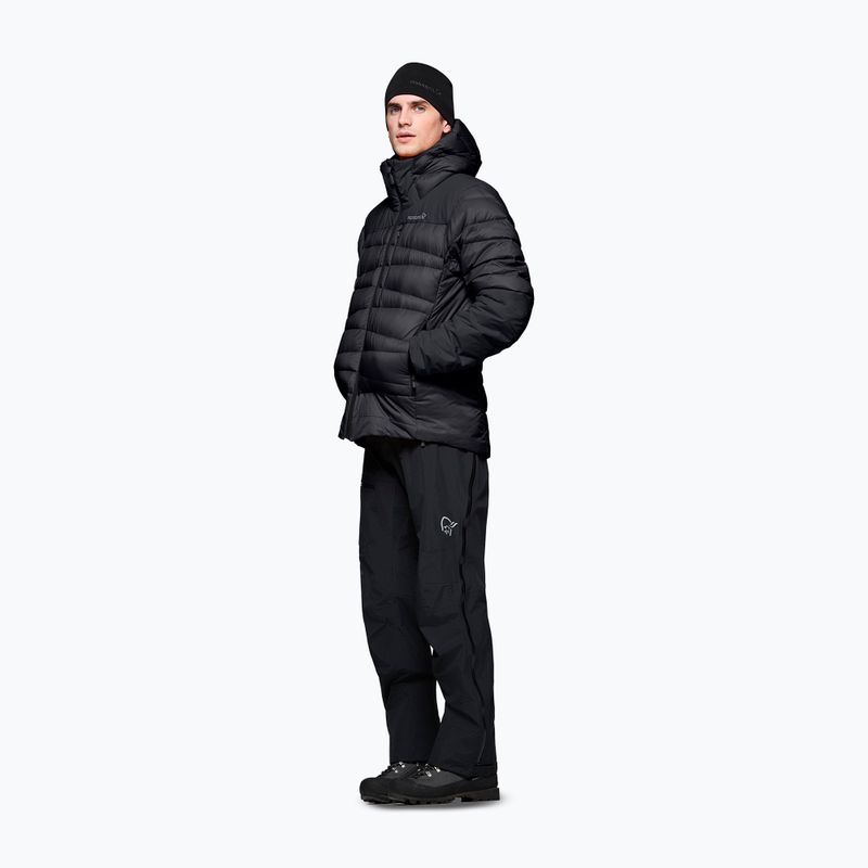 Herren-Daunenjacke NORRONA Falketind Down 750 Zip Hood caviar black 4