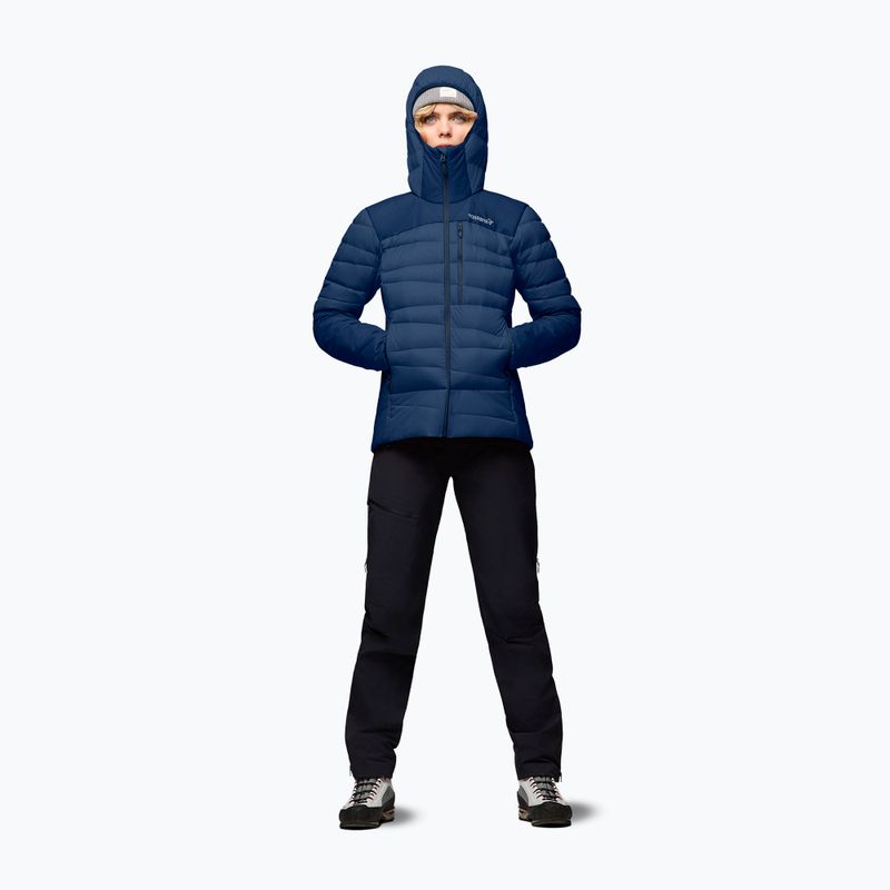 Damen-Daunenjacke NORRONA Falketind Down 750 Zip Hood indigo night 2