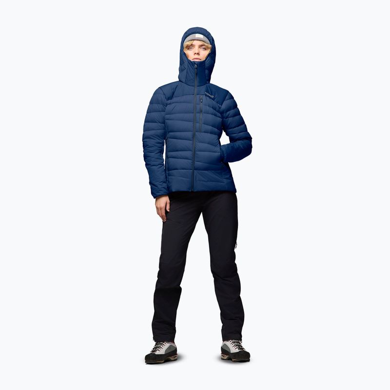 Damen-Daunenjacke NORRONA Falketind Down 750 Zip Hood indigo night 4