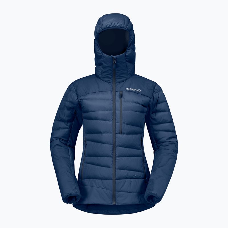Damen-Daunenjacke NORRONA Falketind Down 750 Zip Hood indigo night 5