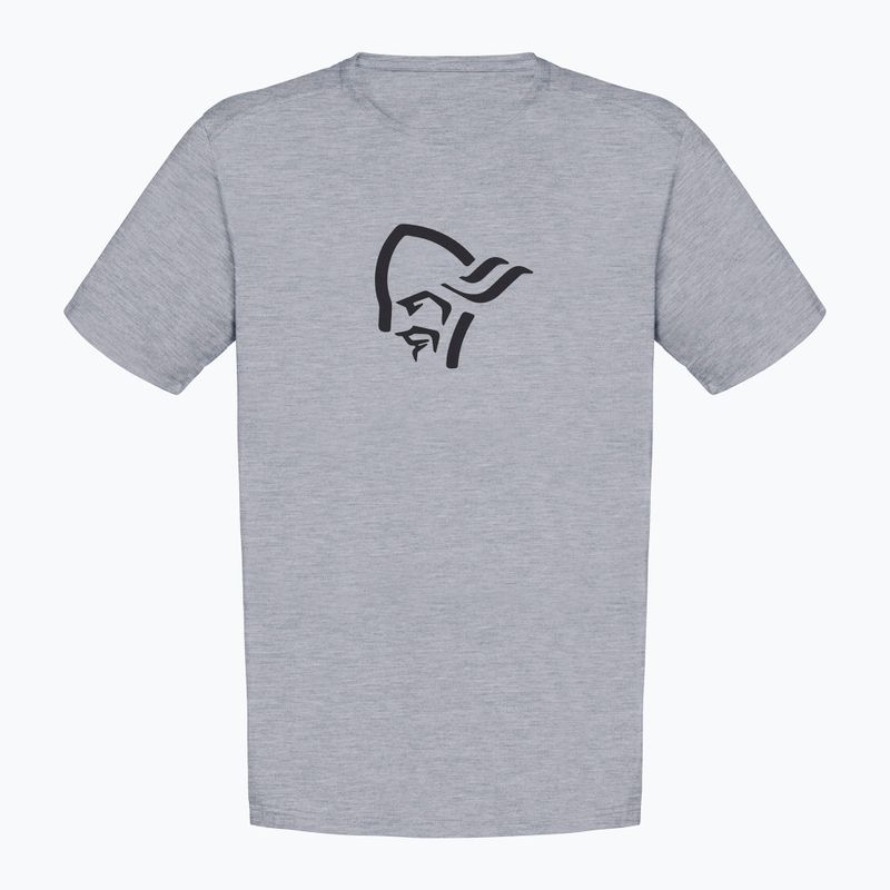 Herren-Shirt NORRONA Cotton Viking grey melange/caviar 4