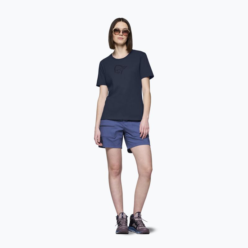 Damen-T-Shirt NORRONA Cotton Viking indigo night/sky captain 2