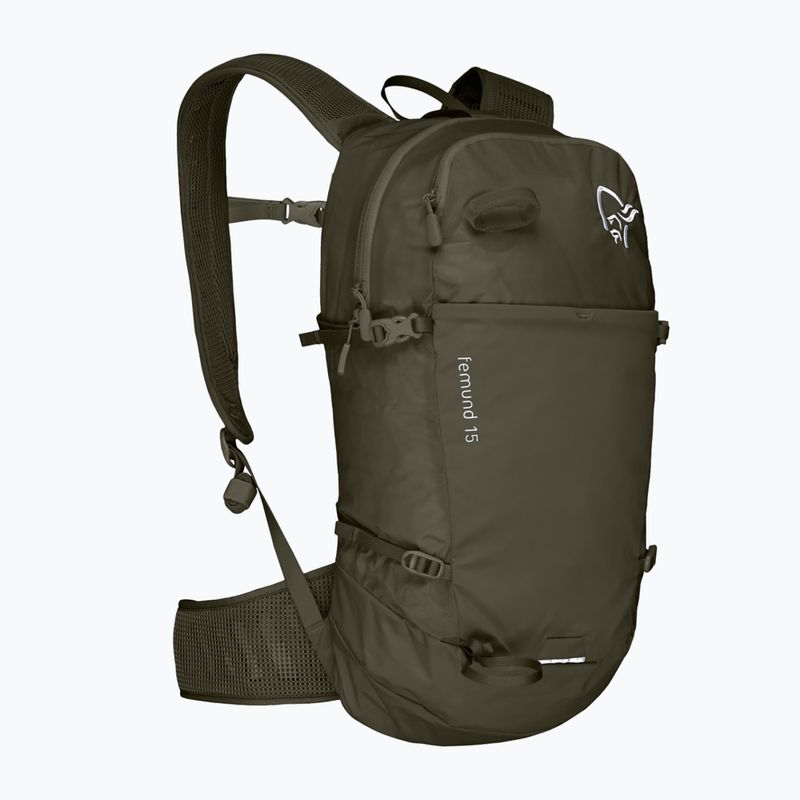 Wanderrucksack NORRONA Femund Econyl70 15 l olive night 2