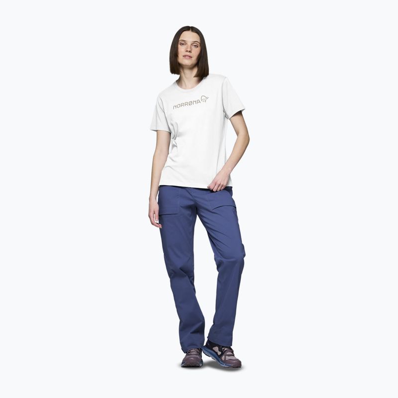 Damen-T-Shirt NORRONA Cotton Viking pure white 2