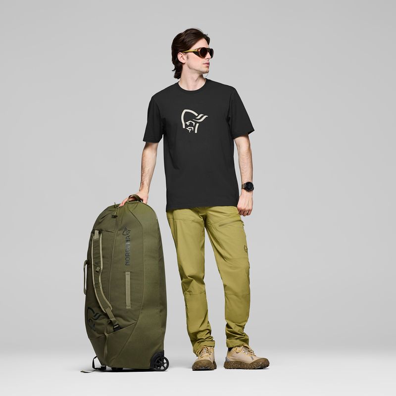 Herren-Shirt NORRONA Cotton Viking caviar black/snowdrop 2