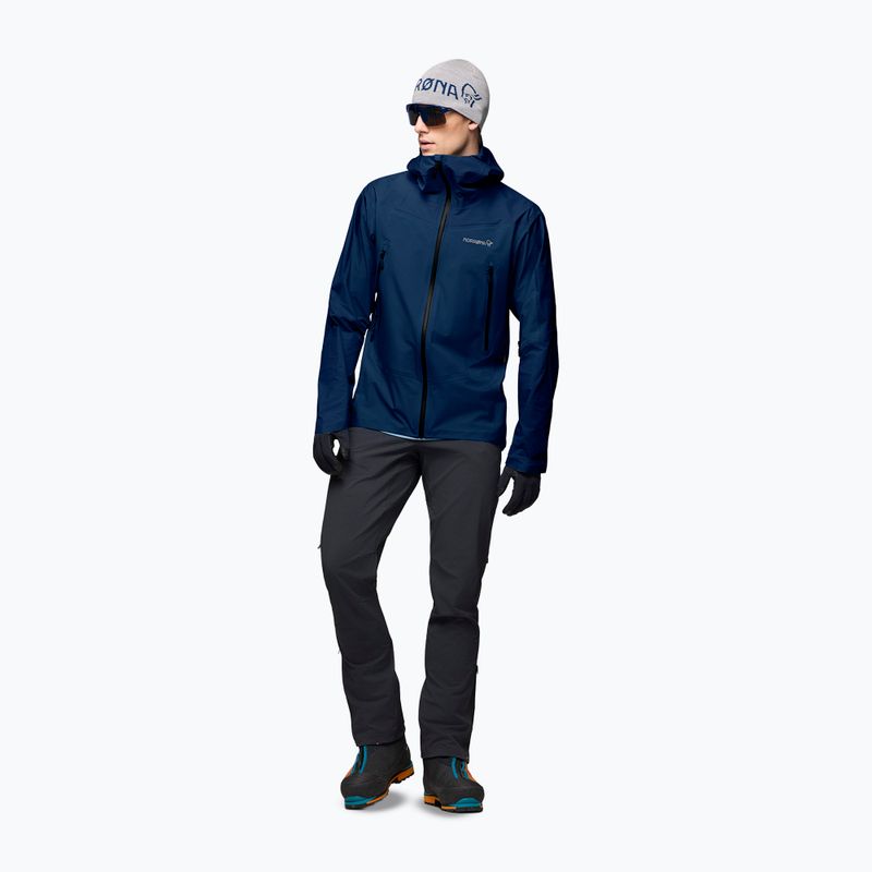 Herren-Regenjacke NORRONA Falketind Gore-Tex indigo night 2