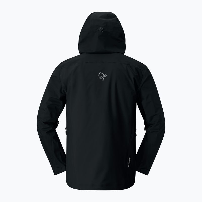 Herren-Regenjacke NORRONA Falketind Gore-Tex caviar black 5