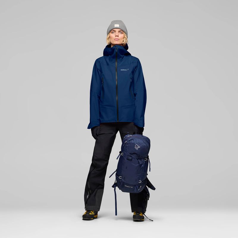 Damen-Regenjacke NORRONA Falketind Gore-Tex indigo night 2