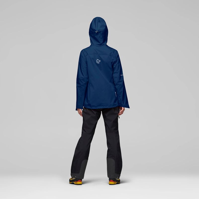 Damen-Regenjacke NORRONA Falketind Gore-Tex indigo night 3