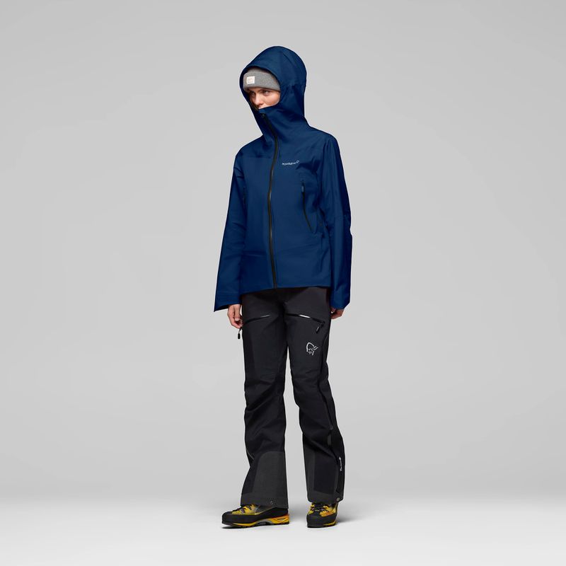 Damen-Regenjacke NORRONA Falketind Gore-Tex indigo night 4